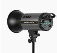 Lumière vidéo LED RGB professionnelle 100W 2800K-9800K CRI 95+ COB, lumière de remplissage pour photographie avec 17 effets FX pour studio TikTok