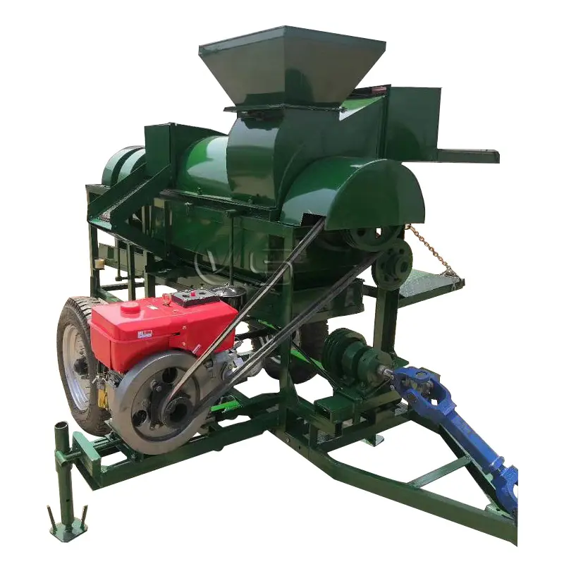 Máquina desgranadora multifuncional, trilladora de granos de soja pto montada en Tractor