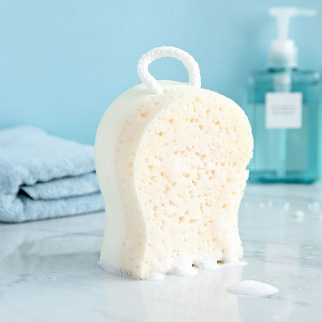 LUMA High Quality Seaweed Cotton Bath Sponge Exfoliating Body Shower Sponge
