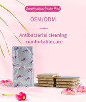Serviettes hygiéniques parfumées aux herbes, patchs naturels de soin intime au lotus des neiges, protège-slips individuels pour l'hygiène intime