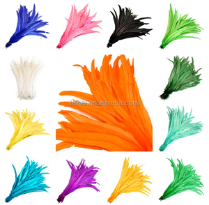 Nhà Máy Bán Buôn Dậu Đuôi Lông Coque Đuôi Nhuộm Cầu Vồng Màu Sắc Lông Cho Bán Hàng Thủ Công Mỹ Nghệ Trang Phục Trang Trí - Product Image 3