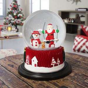 3D Tùy Chỉnh Giáng Sinh Quả Cầu Tuyết Santa Và Người Tuyết Bức Tượng Mô Hình Trang Trí Nội Thất Bàn Đồ Trang Trí Điêu Khắc Tủ Hiển Thị Quà Tặng - Product Image 1