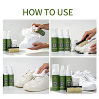 Kit d'entretien de chaussures 5-en-1 en gros : Nettoyant mousse, Nettoyant liquide, Désodorisant en spray, Serviette, Brosse, Boîte cadeau pour baskets et chaussures de sport