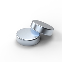 Magnet Cakram Bulat Neodymium Iron Boron Permanen Industri dengan Pelapisan Seng Elektroplating, Layanan Pemotongan, Pembengkokan & Pengelasan