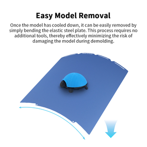 แผ่นบิลด์เพลทพิมพ์สองด้านชิ้นส่วนเครื่องพิมพ์3D แผ่นเหล็กขนาด270x270มม. สำหรับ snapmaker U1เครื่องพิมพ์3D สีฟ้า/ดำ - Product Image 5