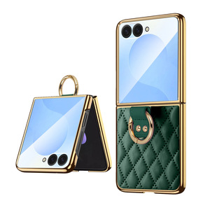 เคสโทรศัพท์พับได้ Huanmin Factory ใช้ได้กับ Samsung ZFlip ลด 30% พร้อมที่จับแบบวงแหวนเก๋ไก๋ เคสแบบรวม และฟิล์มกันรอยหน้าจอ - Product Image 6