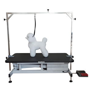 Fabrika toptan elektrikli Pet köpek yuvarlak Led bakım masası ayarlanabilir bakım masası köpek kedi için - Product Image 6