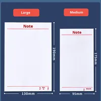 Papier à notes vierge personnalisable détachable, bloc-notes portable non adhésif, pages de bloc-notes de bureau grandes, moyennes, petites et mini