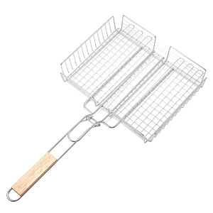 Cesta de grelha de vegetais em aço inoxidável, churrasco - Product Image 4
