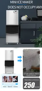 Máquina de hielo modular comercial GQ Rendimiento Cubo completo Trituradora automática Fabricación de hielo Máquina de hielo raspado lista para usar - Product Image 5