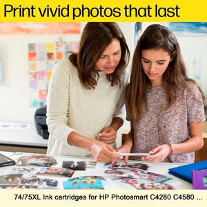 Cartouche d'encre TigerRoar pour hp 74 75, cartouche d'encre à haut rendement avec puce pour cartouches d'encre d'imprimante HP Photosmart C4280 C4580 - Product Image 5