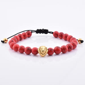 Diamantes <span class=keywords><strong>de</strong></span> imitación <span class=keywords><strong>bola</strong></span> <span class=keywords><strong>de</strong></span> <span class=keywords><strong>cristal</strong></span> encanto mujer natural rojo turquesa piedra pulsera <span class=keywords><strong>de</strong></span> cuentas - Product Image 3