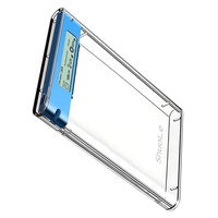 Casing Hard Disk SATA 2.5 Inch Harga Pabrik OEM, USB 3.2 Tipe C Internal 6TB untuk Komputer, Casing HDD Transparan ABS