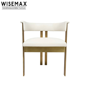 Wisemax เก้าอี้สแตนเลสสำหรับร้านอาหารโรงแรมทันสมัยหรูหราเก้าอี้ห้องรับประทานอาหารและบาร์ - Product Image 6