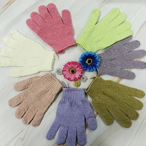 Body Scrubber Marruecos Kessa Glove Mitt Korean Lofah Exfoliante Natural Nylon Ducha Guantes de baño - Product Image 3