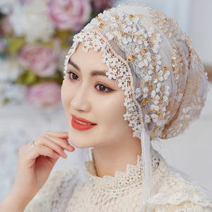 2025 प्रीमियम इस्लेमिक बेडेड टासल घूंघट-कारीगर हस्तनिर्मित हस्तनिर्मित हिजाब - Product Image 2