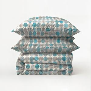 Ensemble de housse de couette 52% coton 48% Polyne 30x30x76x56 avec motif imprimé pigmenté ". - Product Image 1