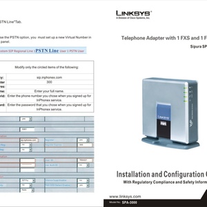 อะแดปเตอร์โทรศัพท์อนาล็อก Linksys SPA3000 1 พอร์ต FXO + 1 พอร์ต FXS - Product Image 3