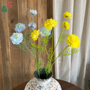 Bouquet de fleurs artificielles en soie mélangée pour mariage, décoration intérieure, style moderne - Product Image 2