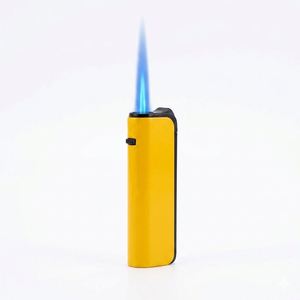 Briquet à gaz à flamme jet mince en métal coupe-vent pour fumer, activités de plein air, camping, barbecue, cigarettes, personnalisation OEM - Product Image 2