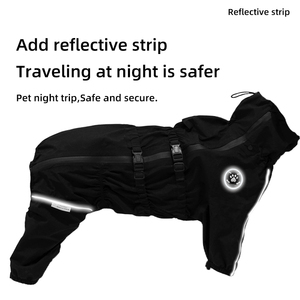 Venta directa de fábrica impermeable para mascotas chaqueta impermeable mascota perro gato ropa ajustable impermeable para perros - Product Image 5