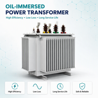 Transformateur immergé dans l'huile à enroulement en cuivre à faible perte d'énergie et à économie d'énergie ONAN 35kv 500kva 50Hz