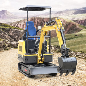 Mini pelle hydraulique sur chenilles bon marché rouge/vert/noir Mini pelle à vendre - Product Image 4