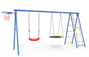 Trẻ Em Vườn Ngoài Trời Kim Loại Chiếc Đĩa Đu Đặt Đa Chức Năng Trẻ Em Kim Loại Vườn Đu - Product Image 3