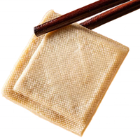 Tofu séché naturel, riche en protéines, à base de plantes, en tranches, saveur naturelle de soja, paquet de 320g