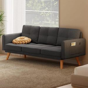 Petit ensemble de canapé-lit pliable simple et moderne à double usage avec trois fauteuils pliants 3 places canapé-lit pour appartement - Product Image 5