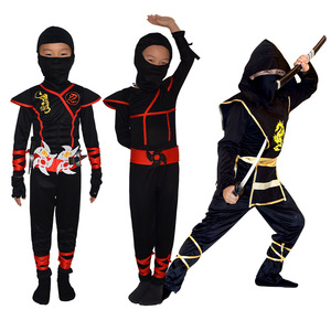Costume de Cosplay d'Halloween Deluxe 2026 en Gros - Ensemble de Costume <span class=keywords><strong>Ninja</strong></span> Japonais Unisexe pour Enfants XJ avec Couteau, Tenue d'<span class=keywords><strong>Assassin</strong></span> - Product Image 2
