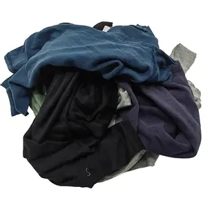 Clips de corte para ropa, Trapos de algodón 90% de limpieza, trapos reciclados de Color oscuro, Trapos de camisa mezclados