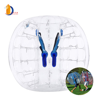 Jingyuqi — ballon pare-choc gonflable de 1.2, 1.5M et 0.8M, ballon de football à bulles, de 4 pieds/5 pieds, en PVC Transparent, naturelle