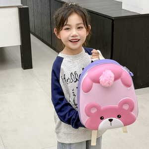 Sac à dos imperméable pour tout-petit mignon en forme d'ours - Sac d'école pour enfants de dessin animé Grande capacité Bretelles respirantes Matériel EVA Sac de voyage préscolaire - Product Image 3