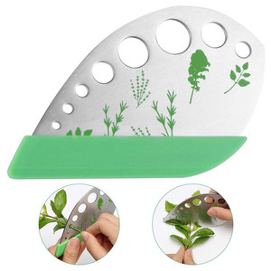 Herramientas de cocina de acero inoxidable hoja de hierba de stripper para Kale Chard Col vegetal - Product Image 3