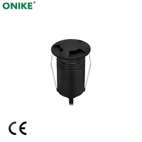 Lampu LED Luar Ruangan IP67 Terpasang di Tanah 2.5W 12V/220V Tahan Air Diameter 55mm Penerangan Lanskap Taman
