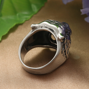 Tiger <b>Ring</b> Men's Stainless Steel Animal Shape Punk Style Jewelry Gift Silver Black Gold 24007 - Product Image 2