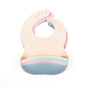 Wholesale Manufacturer Bpa Free Natural Rubber Infant Baby <b>Bibs</b> Bandana Waterproof Silicone Baby <b>Bibs</b> Feeding for Kids Children - Product Image 1