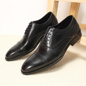 New designer men's business shoes, fashionable cowhide high-quality office shoes, men's wedding shoes, men's formal <b>dress</b> shoes - Product Image 5
