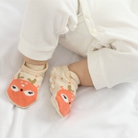 Chaussettes pour bébé personnalisées de haute qualité, bon marché et mignonnes, en coton biologique, chaussettes pour bébé fille, chaussettes pour bébé, chaussettes de sol pour tout-petits, dessin animé