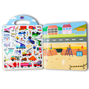 Mới Sáng Tạo Tái Sử Dụng Sticker Cuốn Sách Cho Trẻ Em Hoạt Động Não Cuốn Sách Vui Vẻ Đầy Đủ Màu Sắc 3D Dịch Vụ In Ấn Jelly Sticker Sách - Product Image 3