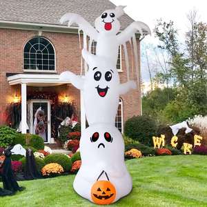 Décorations d'Halloween gonflables effrayantes de 9,8 pieds avec LED intégrées en polyester, prix d'usine, liquidation - Product Image 1