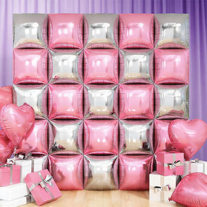 Nouveaux blocs de ballons en aluminium carrés assemblés pour mur de fond, ballons en feuille pour <span class=keywords><strong>d</strong></span>écoration de fête <span class=keywords><strong>d</strong></span>'anniversaire - Product Image 4