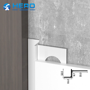 Traitement de surface des murs Profilés en aluminium à rainure d'ombre Finition des joints métalliques Hero pour le plâtrage des carreaux de plafond - Product Image 3