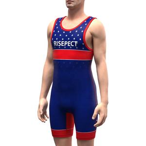 Débardeur drapeau américain pour hommes, maillots de lutte pour hommes, combinaisons de lutte - Product Image 5