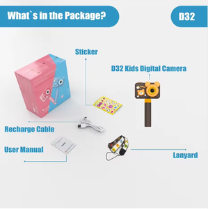 وصل حديثًا ، كاميرا فيديو رقمية صغيرة للأطفال ، لطيفة ، IPS ، شاشة ملونة 26MP P P ، صور أطفال - Product Image 5