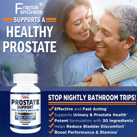 Capsules de soutien de la prostate à formule avancée avec du palmier nain pour la santé urinaire et la santé masculine des adultes, 60 capsules