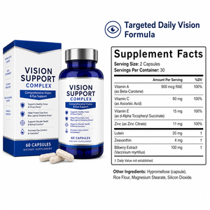 Cápsulas <span class=keywords><strong>de</strong></span> Luteína 20mg y Zeaxantina al por Mayor para la Salud Macular y Apoyo Visual, Suplemento Ocular Sin OMG, Marca Privada OEM - Product Image 6