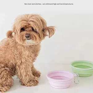 Ciotola Pieghevole Portatile per Cibo e Acqua per Cani e Gatti da Esterno in Plastica Stampata a Iniezione - Product Image 2