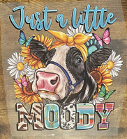 Autocollants thermocollants pour sérigraphie, transferts vinyle, motif tête de vache style Heifer, transferts DTF personnalisés